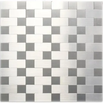 Obklad Mozaika WzorcowniaStudio 30,5 x 30,5 cm, odstíny šedé a stříbrná