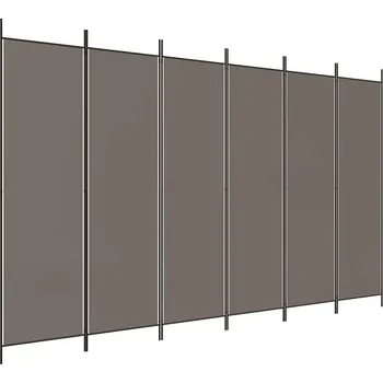 Paraván VidaXL Paraván 6dílný, antracitový, 300x200 cm