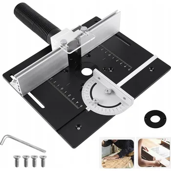 HLINÍKOVÁ DESKA STOLU PRO FRÉZKU S VODÍCÍ LIŠTOU, FRÉZOVACÍ DESKA