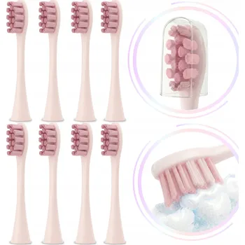 Náhradní hlavice k elektrickému kartáčku 8x Hlavice pro kartáčky Oclean X ONE AIR SE F1 Z1 PRO ELITE FLOW | Růžová