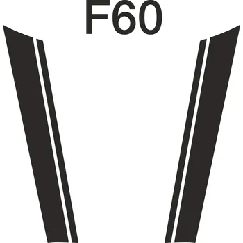 autokoberec Samolepky na MINI Countryman F60 na kapotu, dvojité, pasující