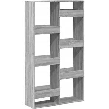 Knihovna Regál, šedý dub sonoma, 100x33x175 cm, dřevěný kompozit