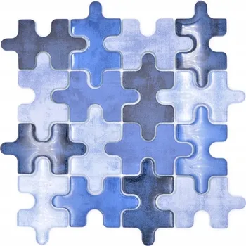 Obklad Skleněná mozaika WzorcowniaStudio 29,8 x 29,8 cm, odstíny modré