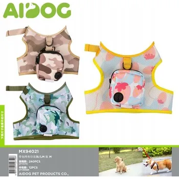 Postroj pro psa Postroj pro psy s kapsou - Kamufláž a Květiny