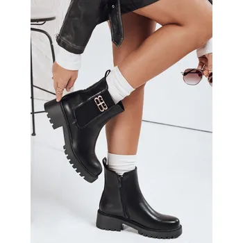 Dámské polobotky Dámské černé boty FashionStreet ZY1104 37