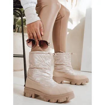 Dámské polobotky Dámské sněhule SNOBOOT béžové FashionStreet ZY1294 41