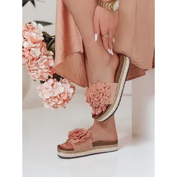 Dámské polobotky Dámské květinové žabky KWIATARIS pink FashionStreet ZY0911 39