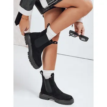 Dámské kozačky Dámské semišové černé kozačky MADDEN FashionStreet ZY0410 40