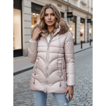 Dámská zimní bunda s kapucí WINTERCHIC růžová FashionStreet TY4441z M