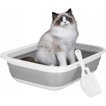 Toaleta pro kočku Springos otevřená kočičí toaleta 45 cm x 34 cm x 12 cm