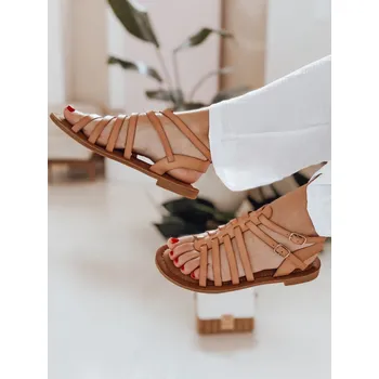 Dámské polobotky Dámské sandály IRALIE beige FashionStreet ZY0943 41