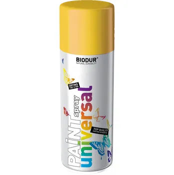 Barva ve spreji BIODUR Email Žlutá dopravní RAL 1023 400ml