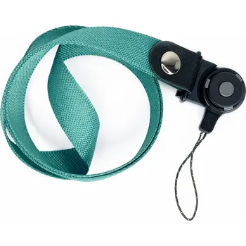 Šňůrka na mobilní telefon s plastovým zámkem, šířka 2 cm, barva tmavě zelená