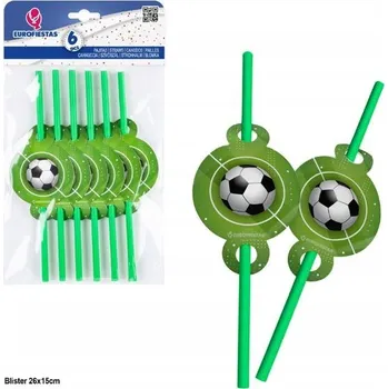 Brčka papírová FOTBALOVÝ MÍČ – 6 ks