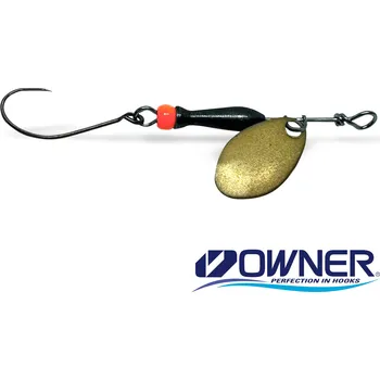 Umělá nástraha Rotačka Jigovky.cz Classic Barbless 000 Gold (Black/Orange body)