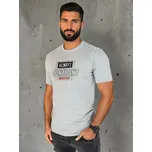 FashionStreet šedé pánské tričko s potiskem RX5406 XL