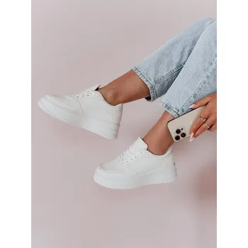 Dámské tenisky Dámské tenisky na platformě WALK ME UP white FashionStreet ZY0926 38