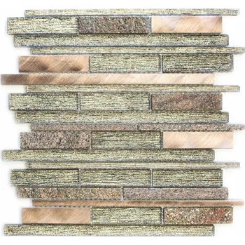 Obklad Mozaika WzorcowniaStudio 29,8 x 31 cm, odstíny hnědé a béžové