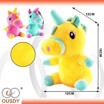 plyšák Plyšový Žlutý Jednorožec 18 cm Vysoká Kvalita