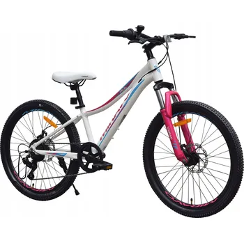 Dětské kolo KOLO 24" MIRAVO MTB HORSKÉ HLINÍKOVÉ ODPRUŽENÉ OSVĚTLENÍ STOJÁNEK