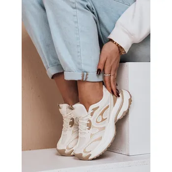 Dámské polobotky Dámská sportovní obuv na platformě AIRBOOS beige FashionStreet ZY0625 39