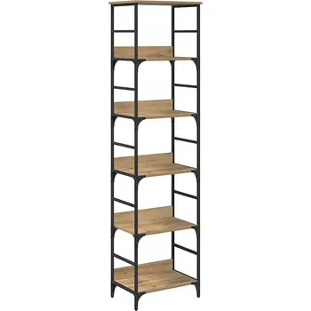 Knihovna Police na knihy Dub řemeslný 50 x 33 x 188,5 cm