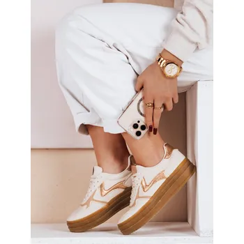 Dámské tenisky Dámské sportovní tenisky SPARKSOLO beige FashionStreet ZY0638 37