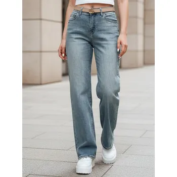 Dámské kalhoty Dámské džínové kalhoty se širokými nohavicemi LOSSLEG blue FashionStreet UY2672 SX/34