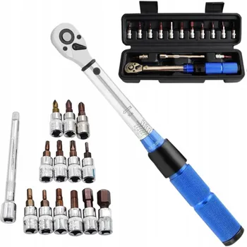 Klíč Sada momentových klíčů na kolo 15 kusů 1/4"2-24 Nm