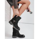 Dámské černé semišové kozačky FashionStreet ZY1097 38