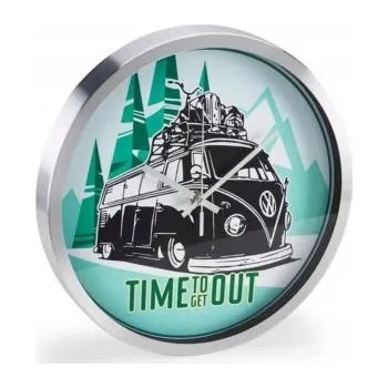 Hodiny Dekorativní nástěnné hodiny pro fanoušky VW T1 - Čas vyrazit