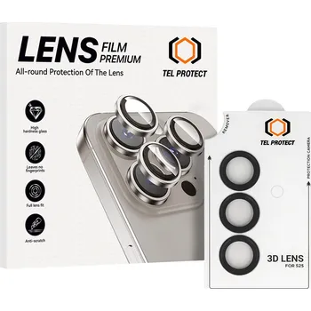 Tvrzené sklo Tel Protect 3D Lens na fotoaparát pro Samsung Galaxy S26 černé