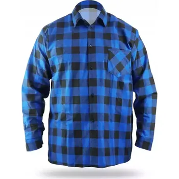 Pánská košile Flanelová košile modrá, vel. L, bavlna DEDRA