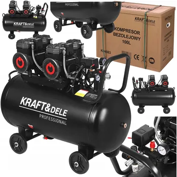 Kompresor BEZOLEJOVÝ KOMPRESOR 100L 2x2200W 585 l/min VÝKONNÝ