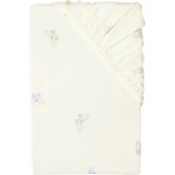 Prostěradlo LIVARNO® Žerzejové napínací prostěradlo, 140-160 x 200 cm (motýl/bílá)