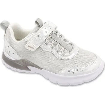 Dívčí tenisky Dívčí tenisky BEFADO SPORT GLAMOUR 516X428 - stříbrné Velikost: 26