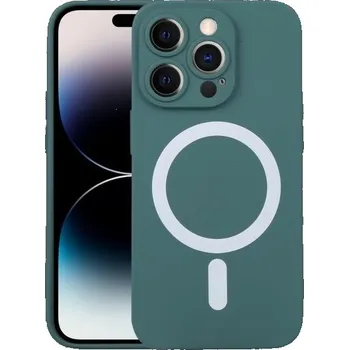 Pouzdro na mobilní telefon MagSilicone Case iPhone 14 Dark Green
