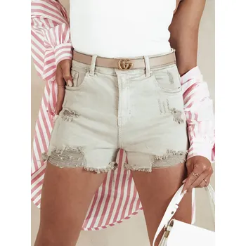 Dámské kalhoty Dámské šortky POPGLAM beige FashionStreet SY0399 M