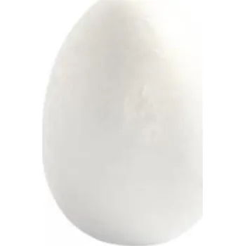 Velikonoční dekorace Creative Polystyrenové vajíčko BÍLÉ 8 cm - 5 ks v balení