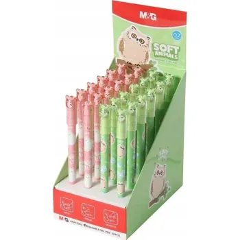 Propiska gumovací Soft Animals Sova modrá (24ks) M&G