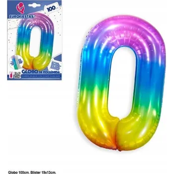 Balónek Ouda Party – fóliový balónek ve tvaru číslice 0, 100 cm, průhledný