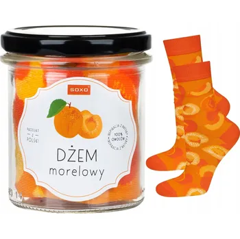 Dámské ponožky SOXO dámské ponožky ve sklenici jako meruňková marmeláda, velikost 35-40