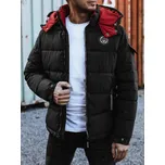 Pánská prošívaná zimní bunda s kapucí černá FashionStreet TX4930 3XL