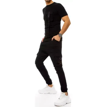 Sada pánského spodního prádla FashionStreet černá pánská tepláková souprava AX0366 M