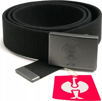 Opasek Pásek Engelbert Strauss ke kalhotám elastický s přezkou černý STRET 135 cm