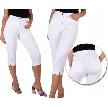 Dámské kalhoty Kalhoty 3/4 dámské 34 rybářky PLUS SIZE elegantní pod koleno 46 3XL FIRI