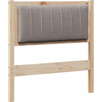 Čalouněné čelo postele s čelo Hnědá 75 cm Masivní borové dřevo