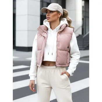 Dámská vesta Dámská prošívaná růžová vesta FashionStreet TY5199 S