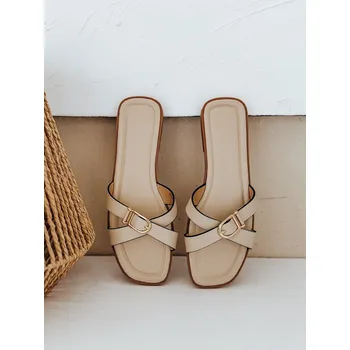 Dámské polobotky BELICCA dámské žabky beige FashionStreet ZY0984 36