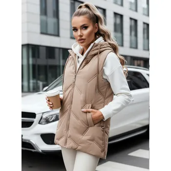 Dámská vesta Dámská prošívaná vesta s kapucí FashionStreet TY5107 S